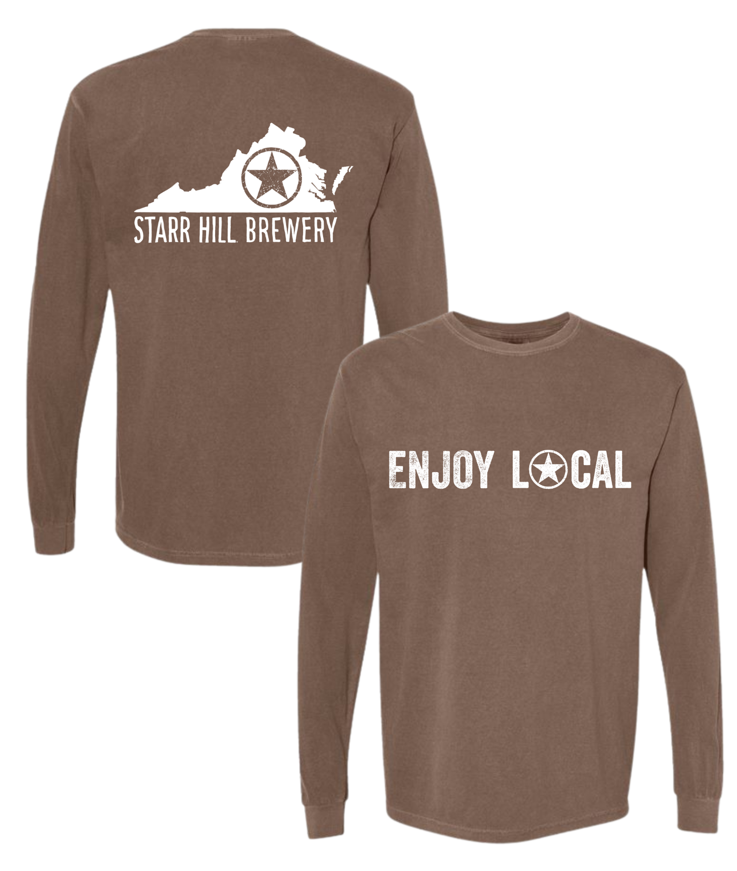 ｙ*ｏ様 House on the Hill L/S Tee (Brown Ho Longsleeve Comfort Colors — Starr Hill Brewery